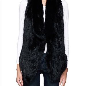 Elizabeth and James Anna Rabbit Fur Gilet